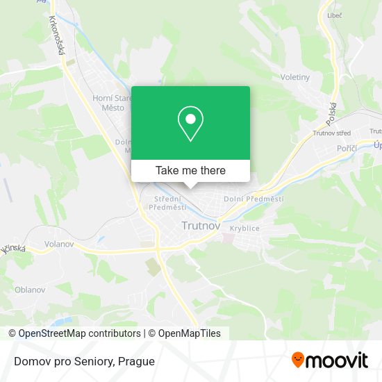 Карта Domov pro Seniory