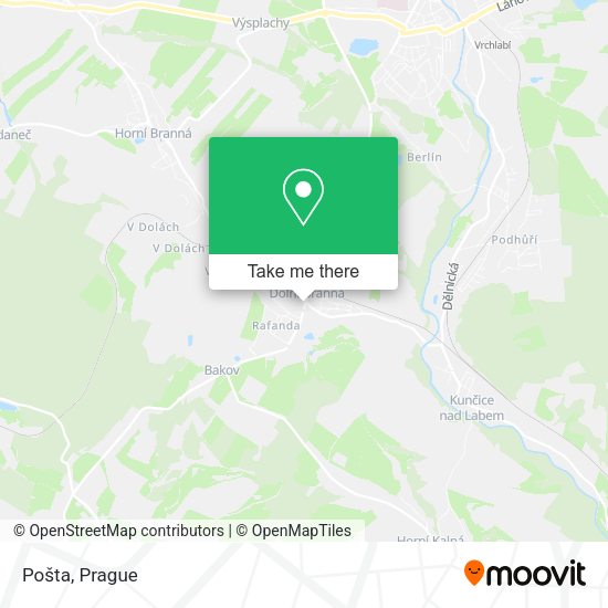 Карта Pošta