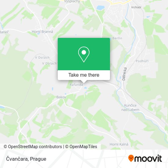 Карта Čvančara