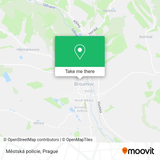 Карта Městská policie