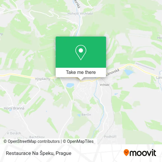 Карта Restaurace Na Špeku