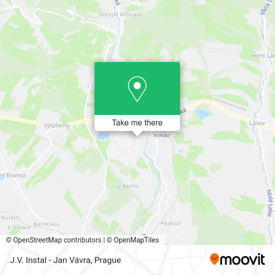 Карта J.V. Instal - Jan Vávra