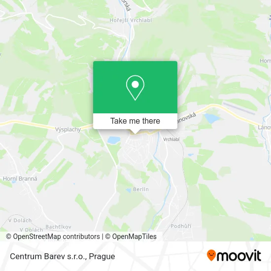 Карта Centrum Barev s.r.o.