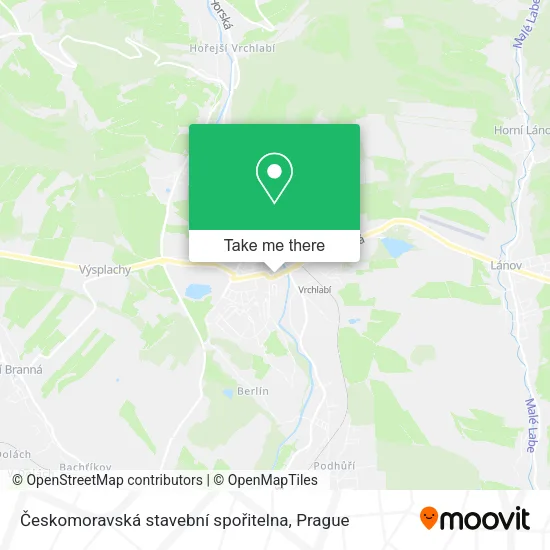 Карта Českomoravská stavební spořitelna