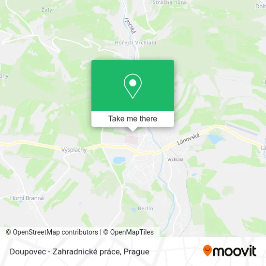 Карта Doupovec - Zahradnické práce