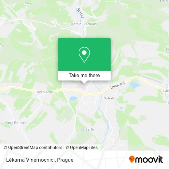 Карта Lékárna V nemocnici