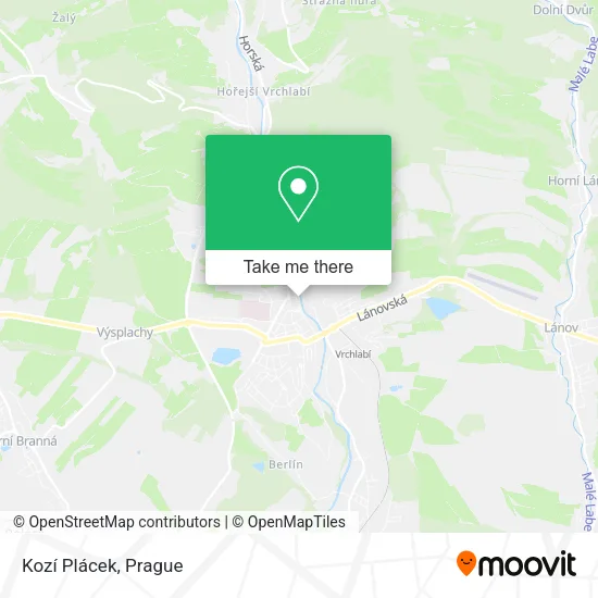 Карта Kozí Plácek