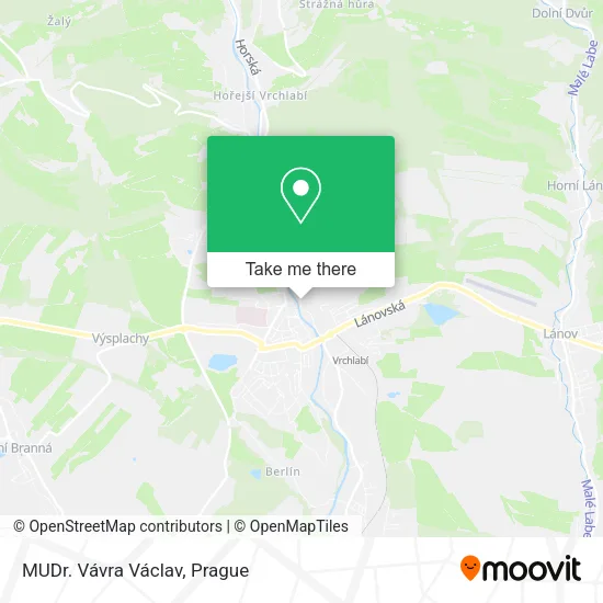 Карта MUDr. Vávra Václav