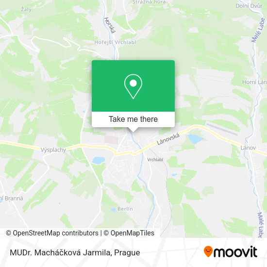 Карта MUDr. Macháčková Jarmila