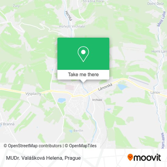 Карта MUDr. Valášková Helena