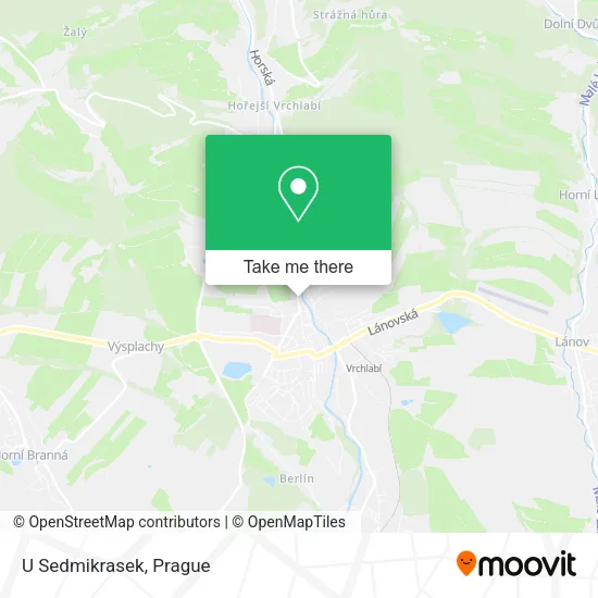 Карта U Sedmikrasek