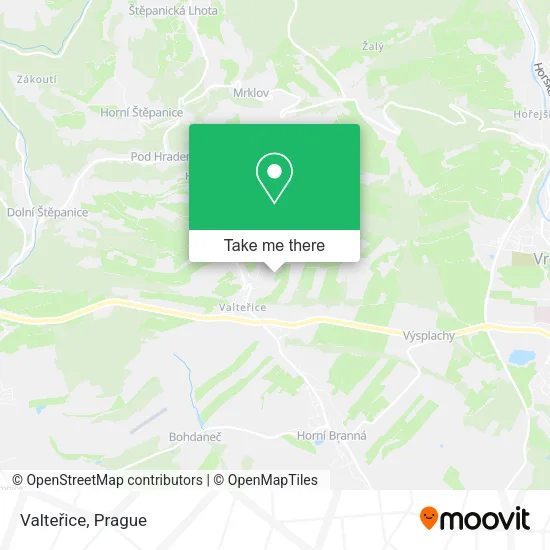 Карта Valteřice