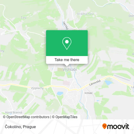 Карта Čokolíno