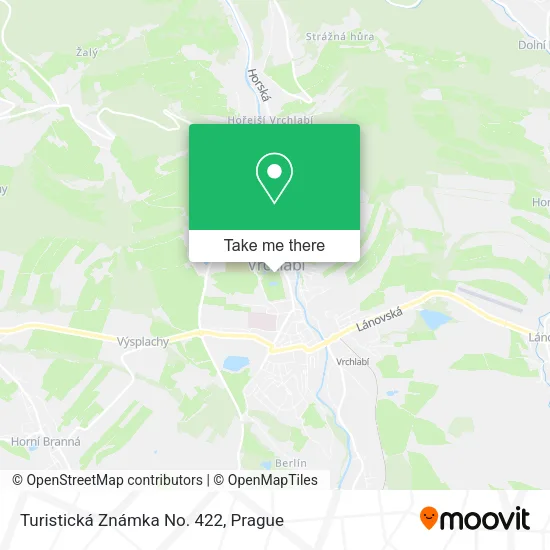 Карта Turistická Známka No. 422