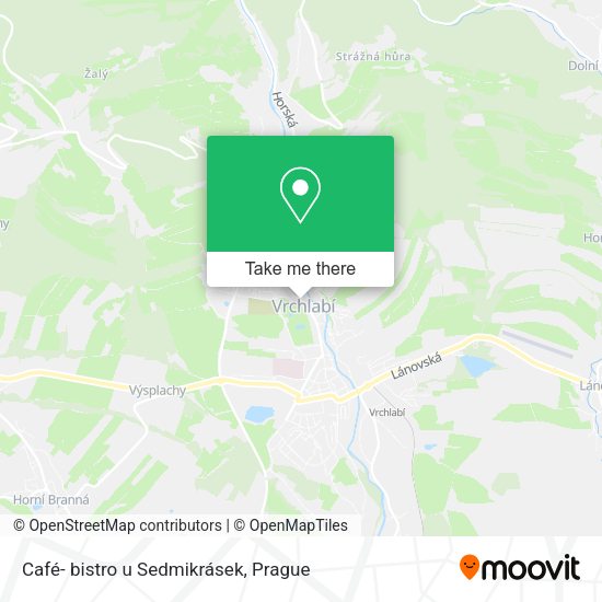 Карта Café- bistro u Sedmikrásek