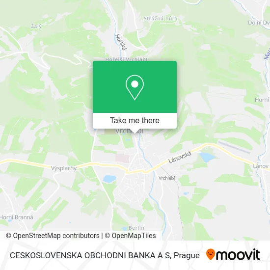 Карта CESKOSLOVENSKA OBCHODNI BANKA A S