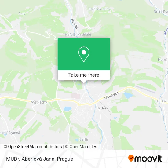Карта MUDr. Aberlová Jana