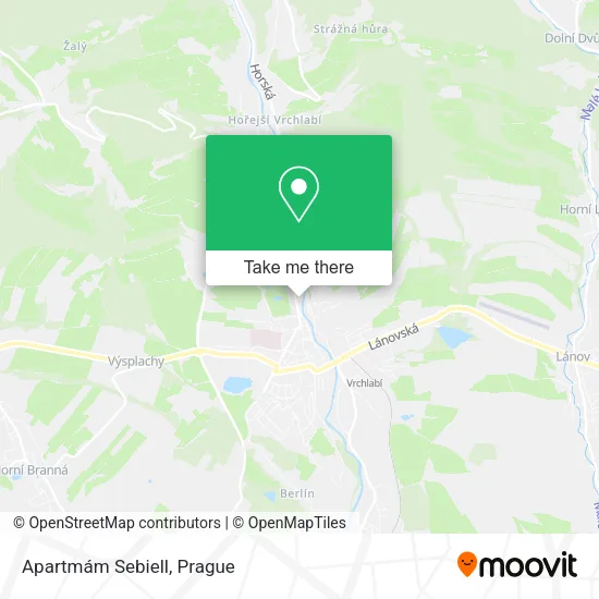 Карта Apartmám Sebiell