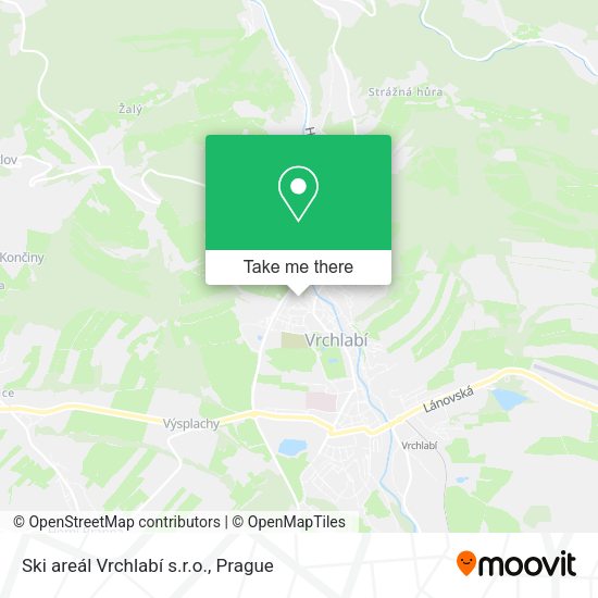 Карта Ski areál Vrchlabí s.r.o.