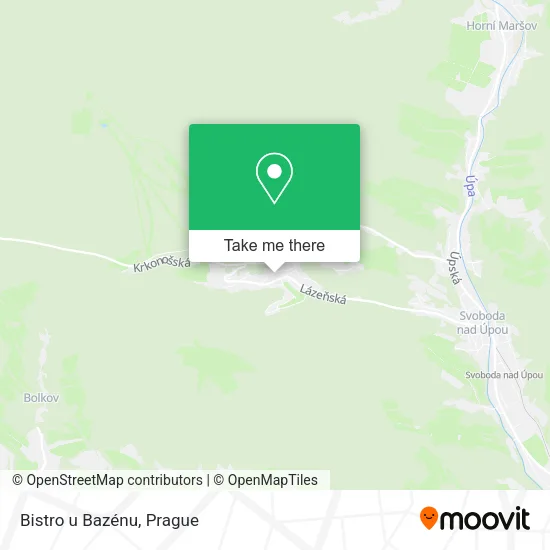 Карта Bistro u Bazénu