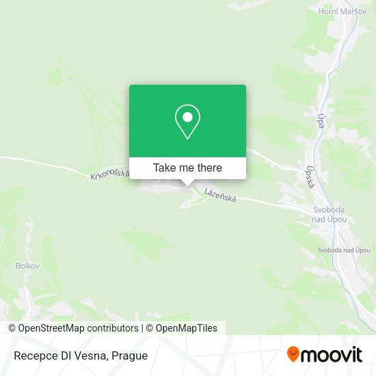 Карта Recepce Dl Vesna