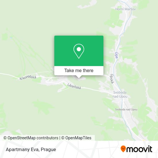 Карта Apartmany Eva