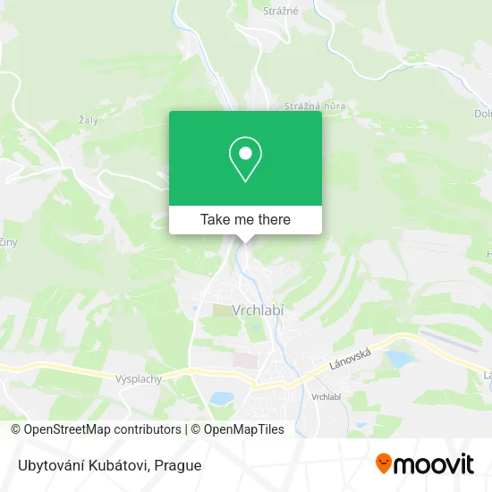 Карта Ubytování Kubátovi