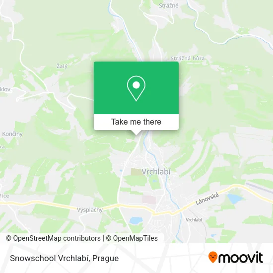 Карта Snowschool Vrchlabí