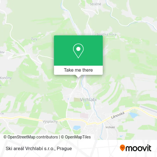 Карта Ski areál Vrchlabí s.r.o.
