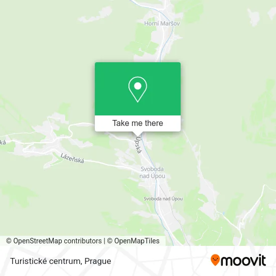 Карта Turistické centrum