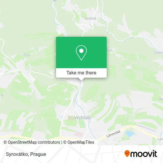 Карта Syrovátko
