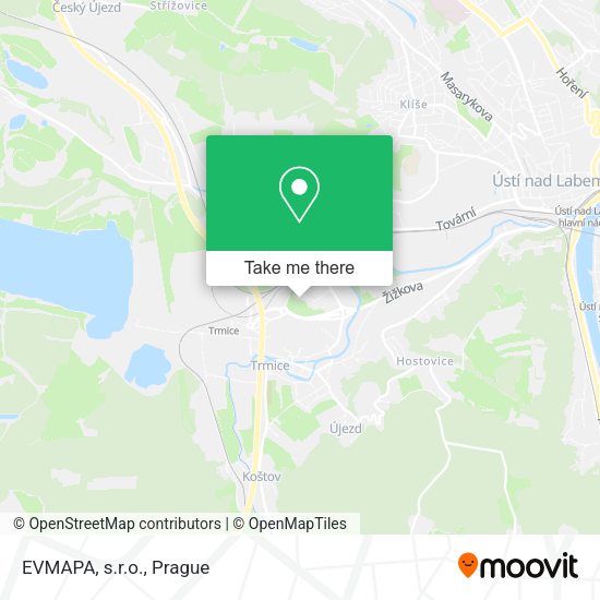 Карта EVMAPA, s.r.o.