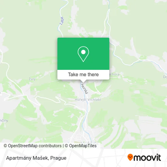 Карта Apartmány Mašek