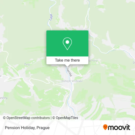 Pension Holiday map