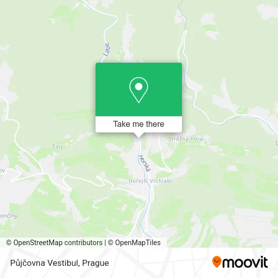 Půjčovna Vestibul map