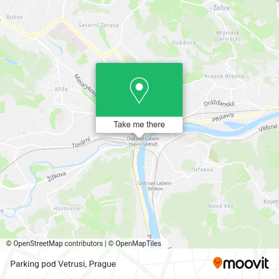 Карта Parking pod Vetrusi