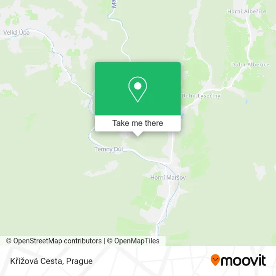 Křížová Cesta map