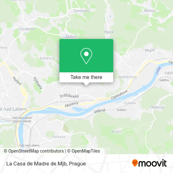 La Casa de Madre de Mjb map