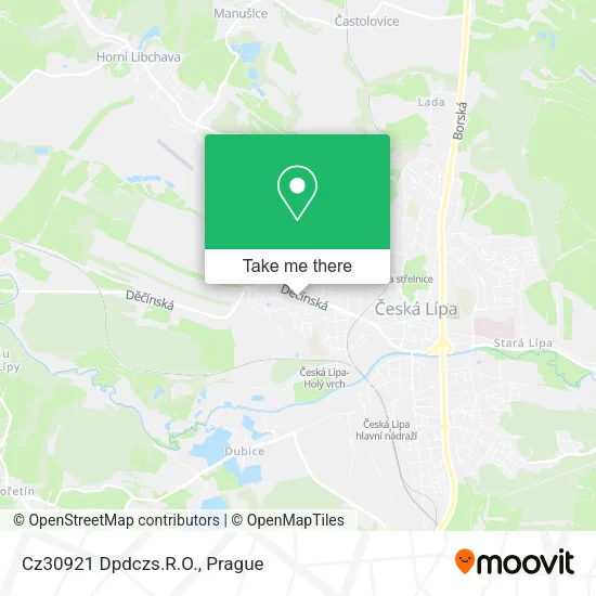 Карта Cz30921 Dpdczs.R.O.