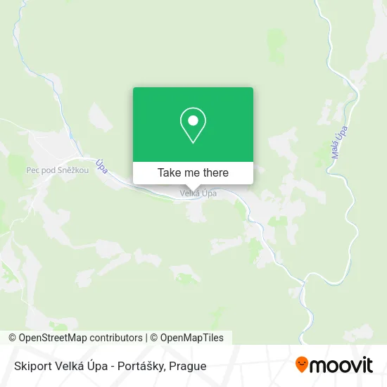 Карта Skiport Velká Úpa - Portášky