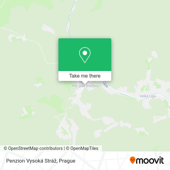 Карта Penzion Vysoká Stráž