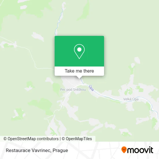 Карта Restaurace Vavrinec