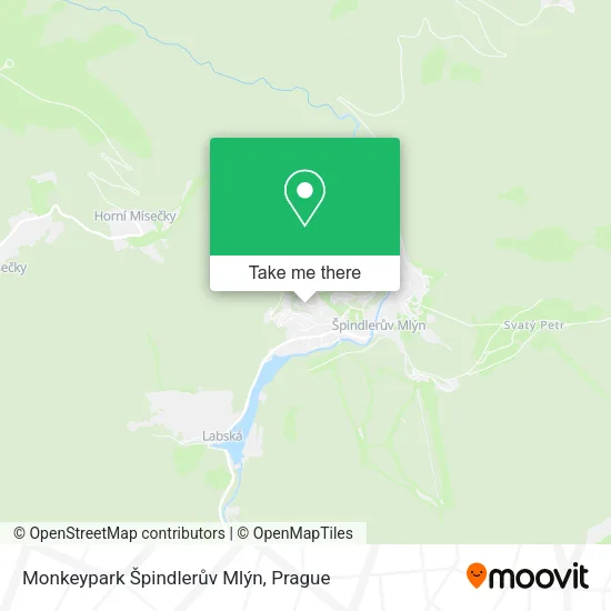 Карта Monkeypark Špindlerův Mlýn