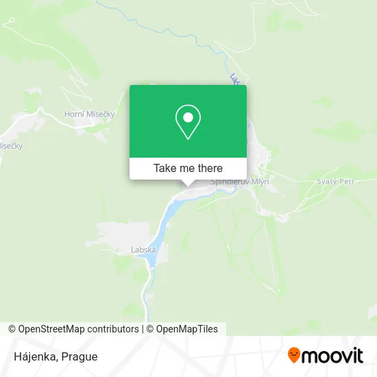 Hájenka map