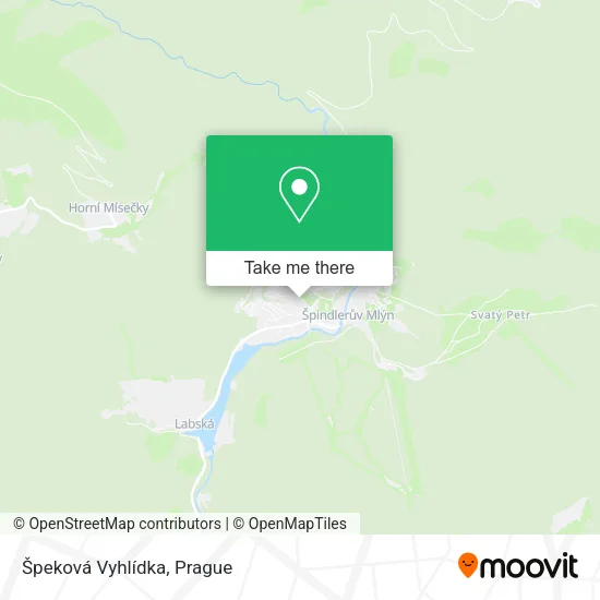 Карта Špeková Vyhlídka