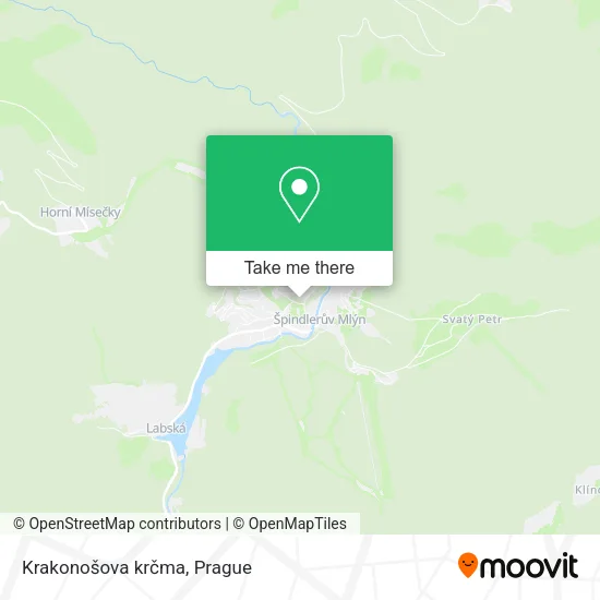 Карта Krakonošova krčma