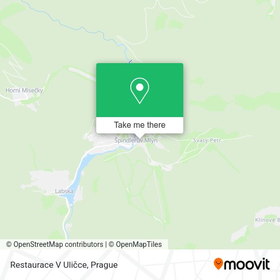 Карта Restaurace V Uličce