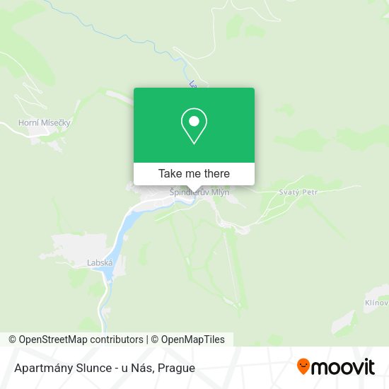Карта Apartmány Slunce - u Nás