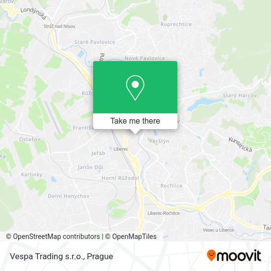 Карта Vespa Trading s.r.o.
