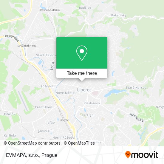 Карта EVMAPA, s.r.o.